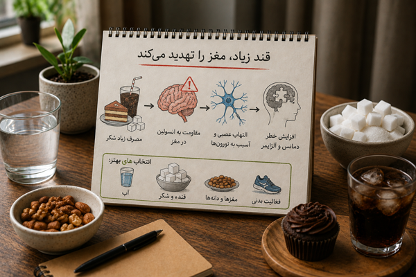 مصرف شکر زیاد و سلامت مغز